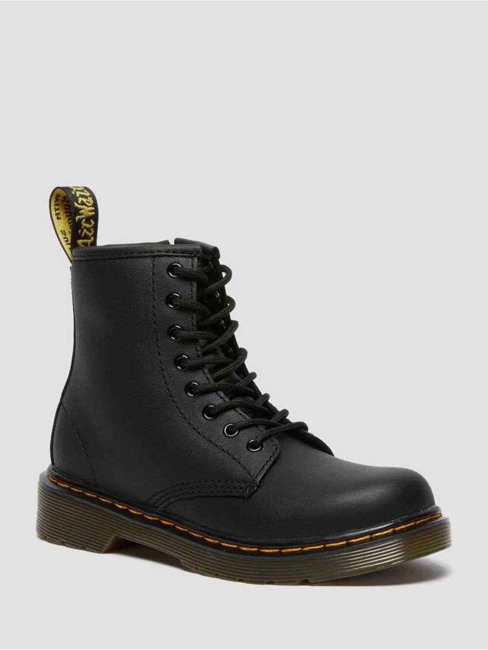 Dr. Martens 1460 Youth Black Side Zip Lace Up Combat Boots Size 3